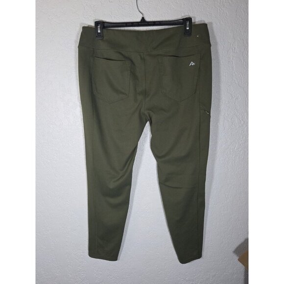 Ridgecut Toughwear Work Leggings Pants Women's XL Olive Pull On Stretch Utility - Picture 6 of 9
